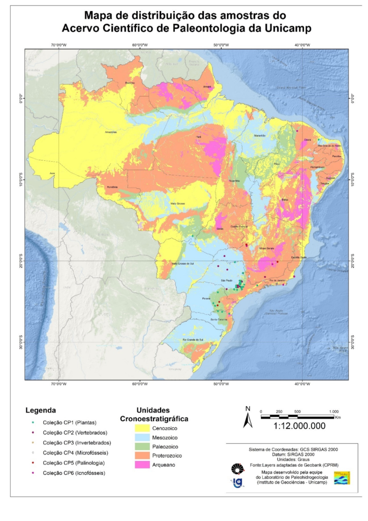 Mapa das Amostras